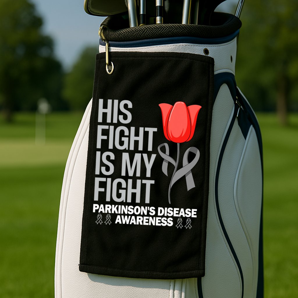 ParkinsonS Disease Awareness April Month Red Tulip Golf Towel
