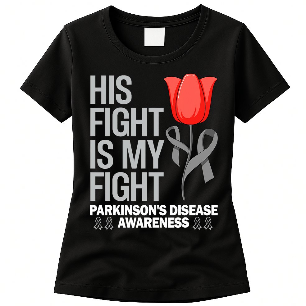 ParkinsonS Disease Awareness April Month Red Tulip Womens T-Shirt