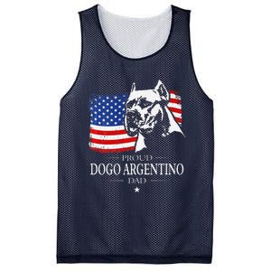 Proud Dogo Argentino Dad American Flag Patriotic Dog Mesh Reversible Basketball Jersey Tank