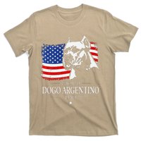 Proud Dogo Argentino Dad American Flag Patriotic Dog T-Shirt