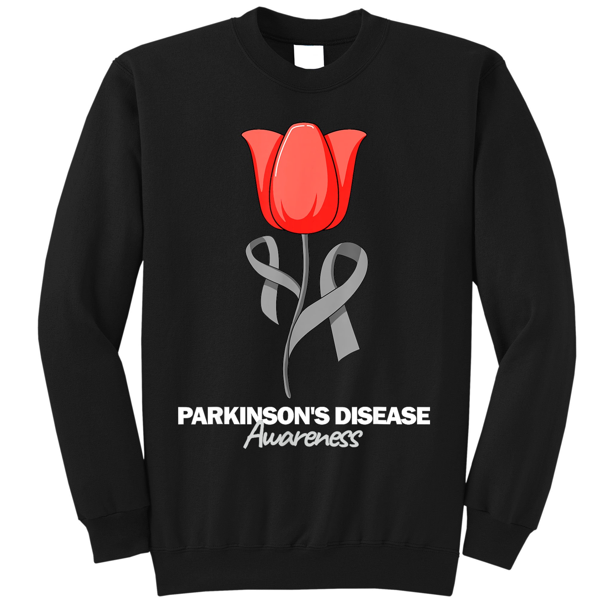 ParkinsonS Disease Awareness April Month Red Tulip Sweatshirt