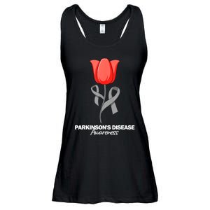 ParkinsonS Disease Awareness April Month Red Tulip Ladies Essential Flowy Tank