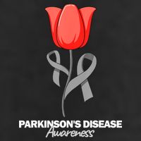 ParkinsonS Disease Awareness April Month Red Tulip Golf Towel