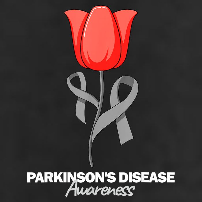 ParkinsonS Disease Awareness April Month Red Tulip Golf Towel