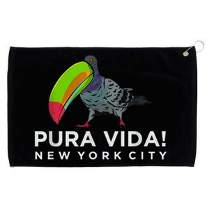 Pigeon Disguised As Toucan Pura Vida! New York City Grommeted Golf Towel