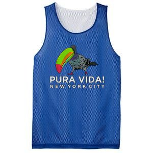 Pigeon Disguised As Toucan Pura Vida! New York City Mesh Reversible Basketball Jersey Tank