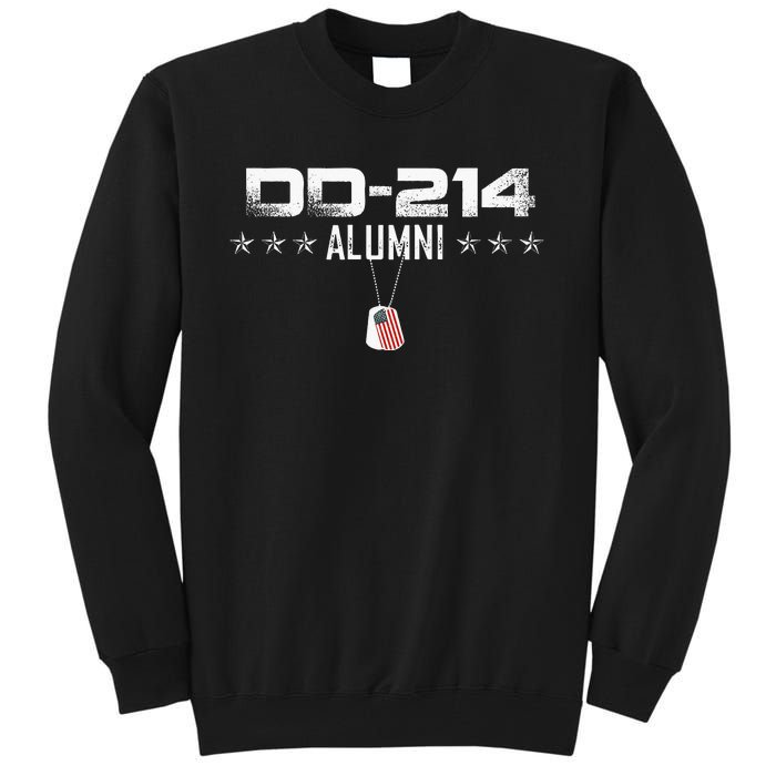 Patriotic DD214 Alumni Dogtag T Military Tall Sweatshirt