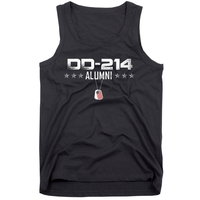 Patriotic DD214 Alumni Dogtag T Military Tank Top