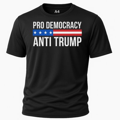 Pro Democracy Anti Trump Cooling Performance Crew T-Shirt