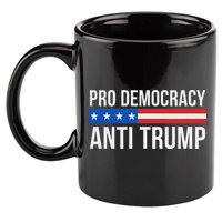 Pro Democracy Anti Trump 11oz C Handle Ceramic Mug