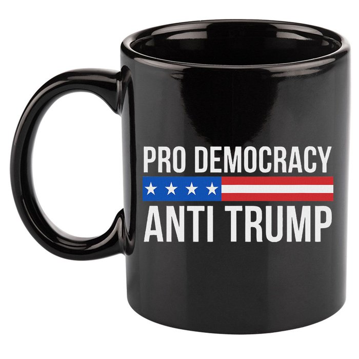 Pro Democracy Anti Trump 11oz C Handle Ceramic Mug