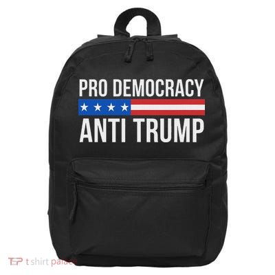 Pro Democracy Anti Trump 16 in Basic Backpack