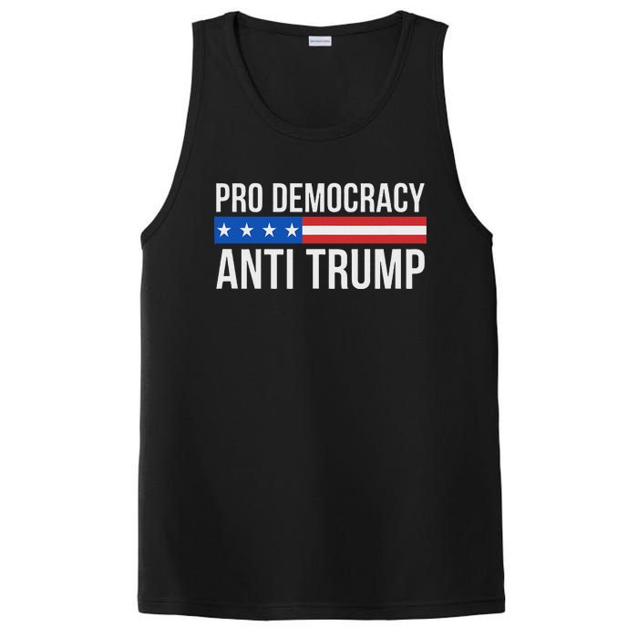 Pro Democracy Anti Trump PosiCharge Competitor Tank