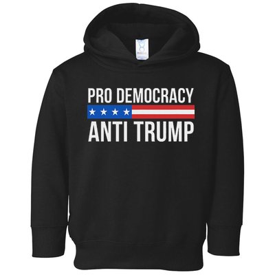 Pro Democracy Anti Trump Toddler Hoodie