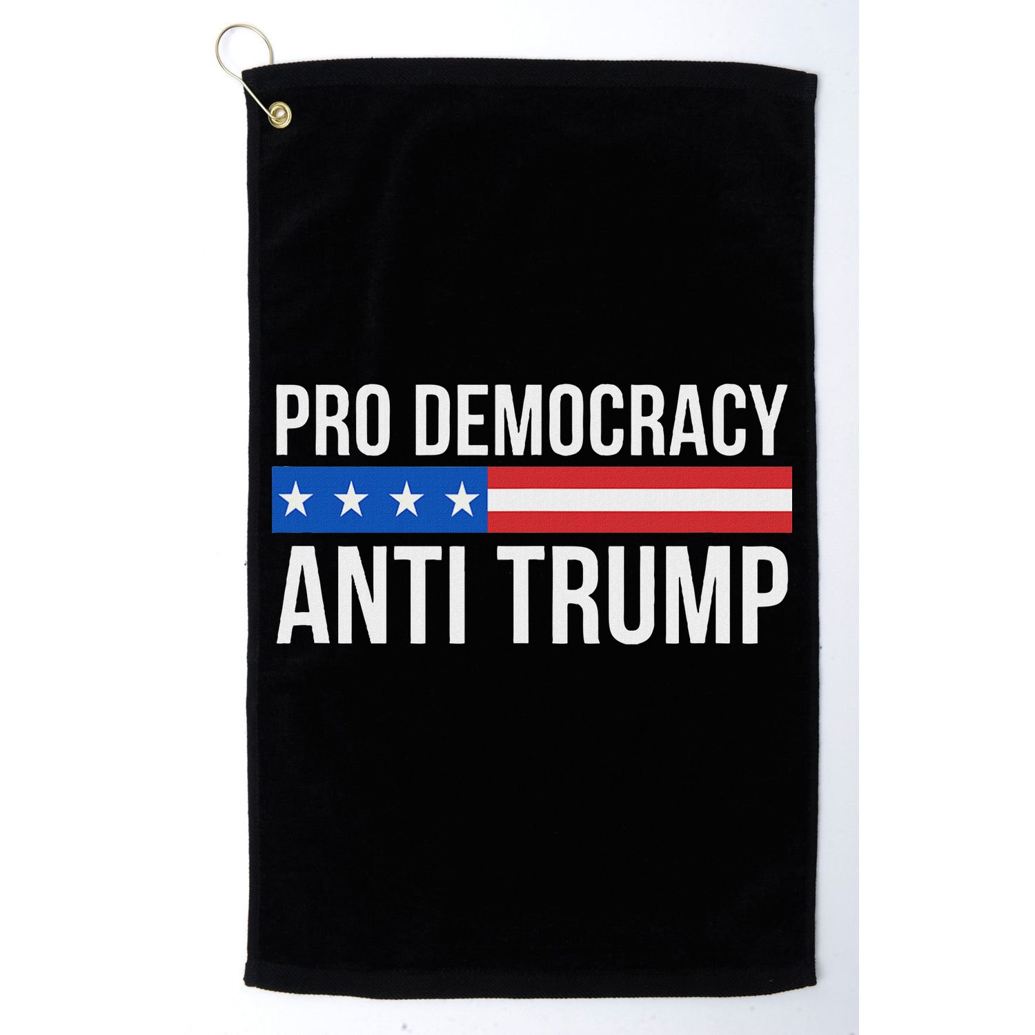 Pro Democracy Anti Trump Golf Towel