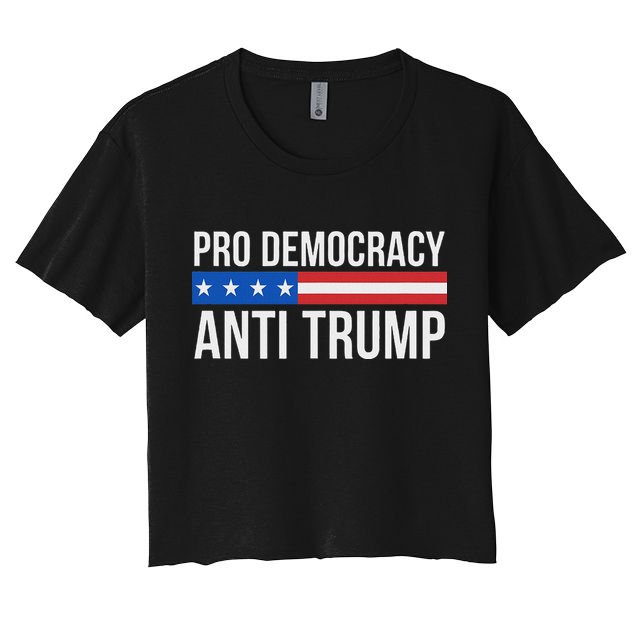 Pro Democracy Anti Trump Crop Top