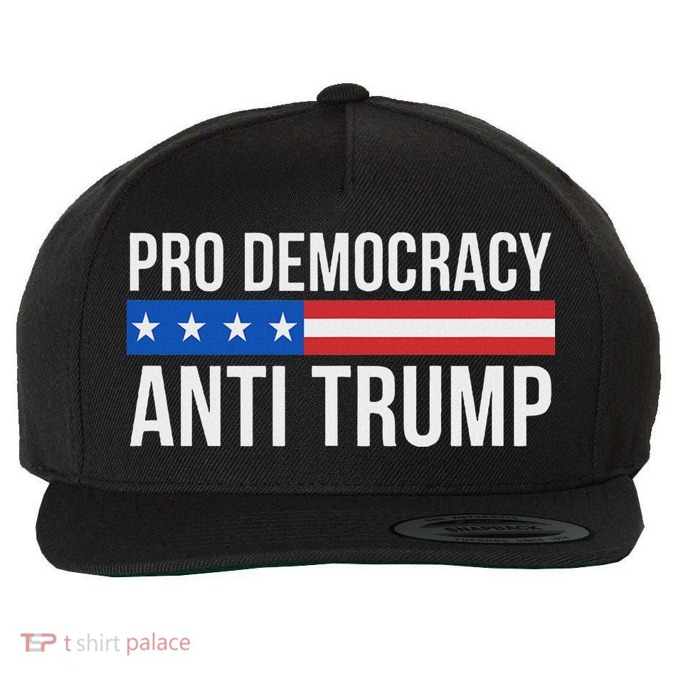 Pro Democracy Anti Trump Wool Snapback Cap
