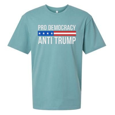 Pro Democracy Anti Trump Sueded Cloud Jersey T-Shirt