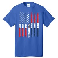 Proud Dominican American Flag Dominican Republic Usa Funny Gift Tall T-Shirt