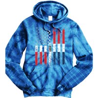 Proud Dominican American Flag Dominican Republic Usa Funny Gift Tie Dye Hoodie