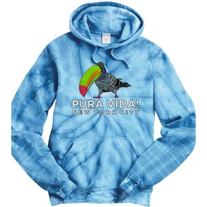 Pigeon Disguised As Toucan Pura Vida! New York City Tie Dye Hoodie