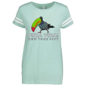 Pigeon Disguised As Toucan Pura Vida! New York City Enza Ladies Jersey Football T-Shirt