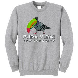 Pigeon Disguised As Toucan Pura Vida! New York City Tall Sweatshirt