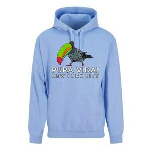 Pigeon Disguised As Toucan Pura Vida! New York City Unisex Surf Hoodie