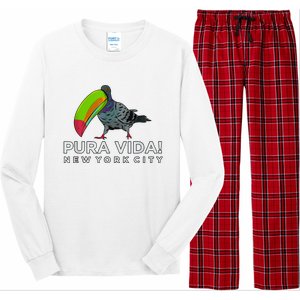 Pigeon Disguised As Toucan Pura Vida! New York City Long Sleeve Pajama Set