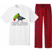 Pigeon Disguised As Toucan Pura Vida! New York City Pajama Set