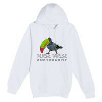 Pigeon Disguised As Toucan Pura Vida! New York City Premium Pullover Hoodie