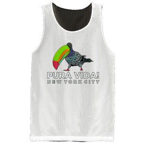 Pigeon Disguised As Toucan Pura Vida! New York City Mesh Reversible Basketball Jersey Tank