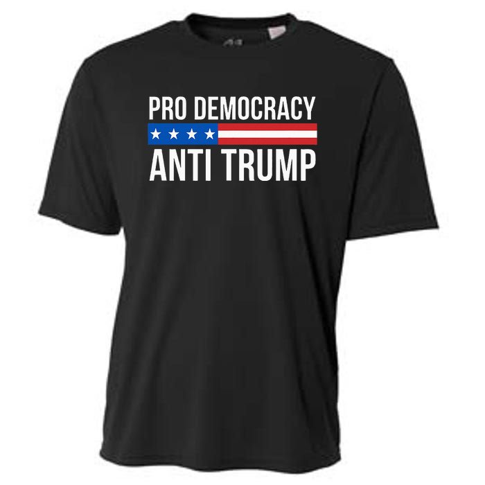 Pro Democracy Anti Trump Cooling Performance Crew T-Shirt