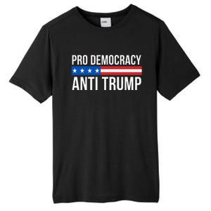 Pro Democracy Anti Trump Tall Fusion ChromaSoft Performance T-Shirt