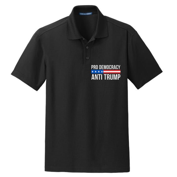 Pro Democracy Anti Trump Dry Zone Grid Polo