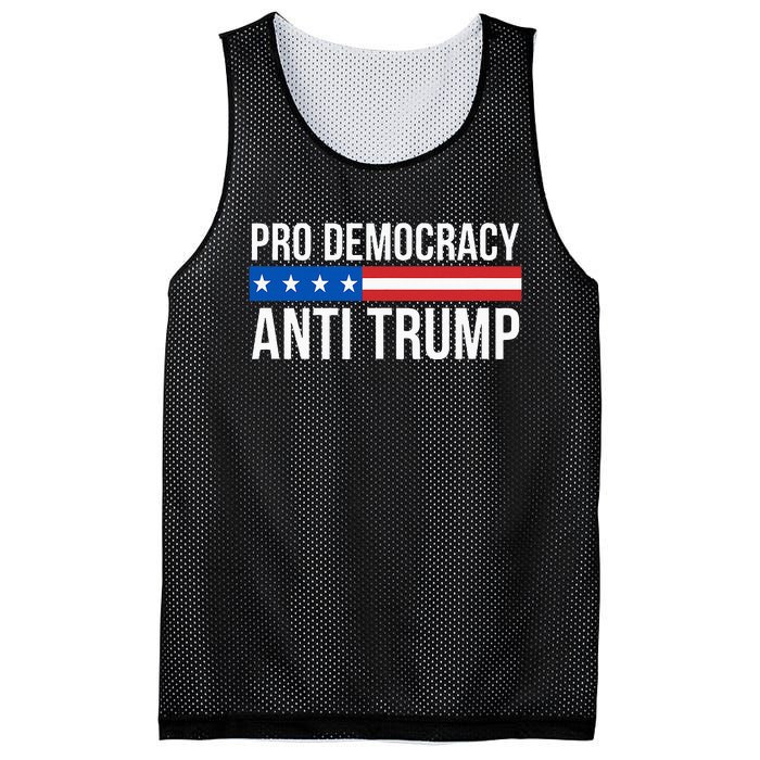 Pro Democracy Anti Trump Mesh Reversible Basketball Jersey Tank