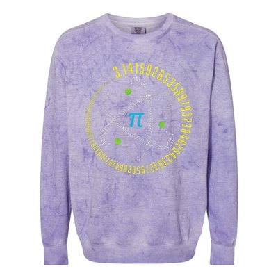 PI Day Atom PI Math Geek Science Lovers Colorblast Crewneck Sweatshirt