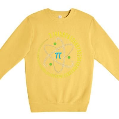 PI Day Atom PI Math Geek Science Lovers Premium Crewneck Sweatshirt