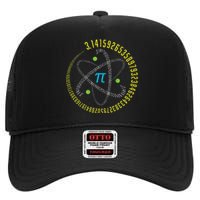 PI Day Atom PI Math Geek Science Lovers High Crown Mesh Back Trucker Hat