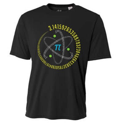 PI Day Atom PI Math Geek Science Lovers Cooling Performance Crew T-Shirt