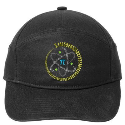 PI Day Atom PI Math Geek Science Lovers 7-Panel Snapback Hat