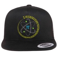 PI Day Atom PI Math Geek Science Lovers Flat Bill Trucker Hat