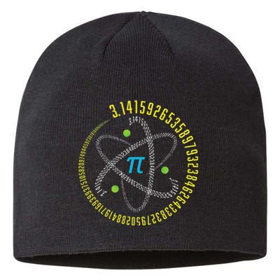 PI Day Atom PI Math Geek Science Lovers Sustainable Beanie