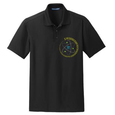 PI Day Atom PI Math Geek Science Lovers Dry Zone Grid Polo