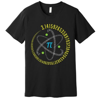 PI Day Atom PI Math Geek Science Lovers Premium T-Shirt