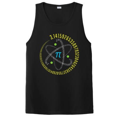 PI Day Atom PI Math Geek Science Lovers PosiCharge Competitor Tank