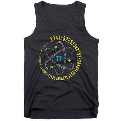 PI Day Atom PI Math Geek Science Lovers Tank Top