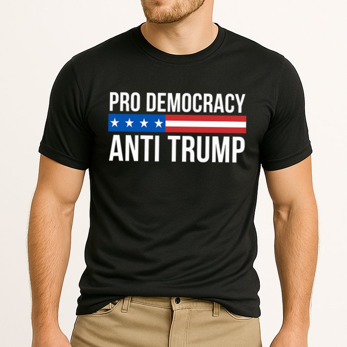 Pro Democracy Anti Trump Cooling Performance Crew T-Shirt
