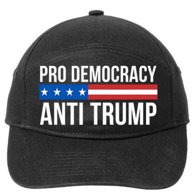 Pro Democracy Anti Trump 7-Panel Snapback Hat