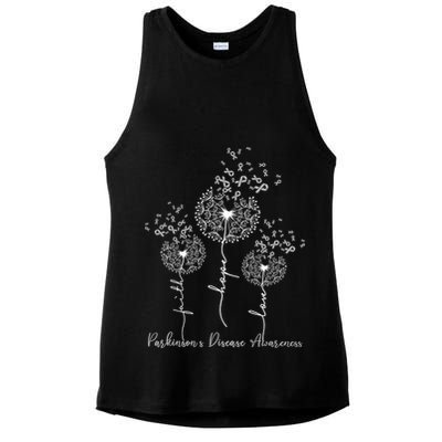 Parkinson's Disease Awareness Ladies PosiCharge Tri-Blend Wicking Tank